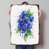 Blueberry Watercolor Printed Poster Customized Retro Wall Art Vintage Metal Tin Signs for Home Gaming Room Decoration Cozy House