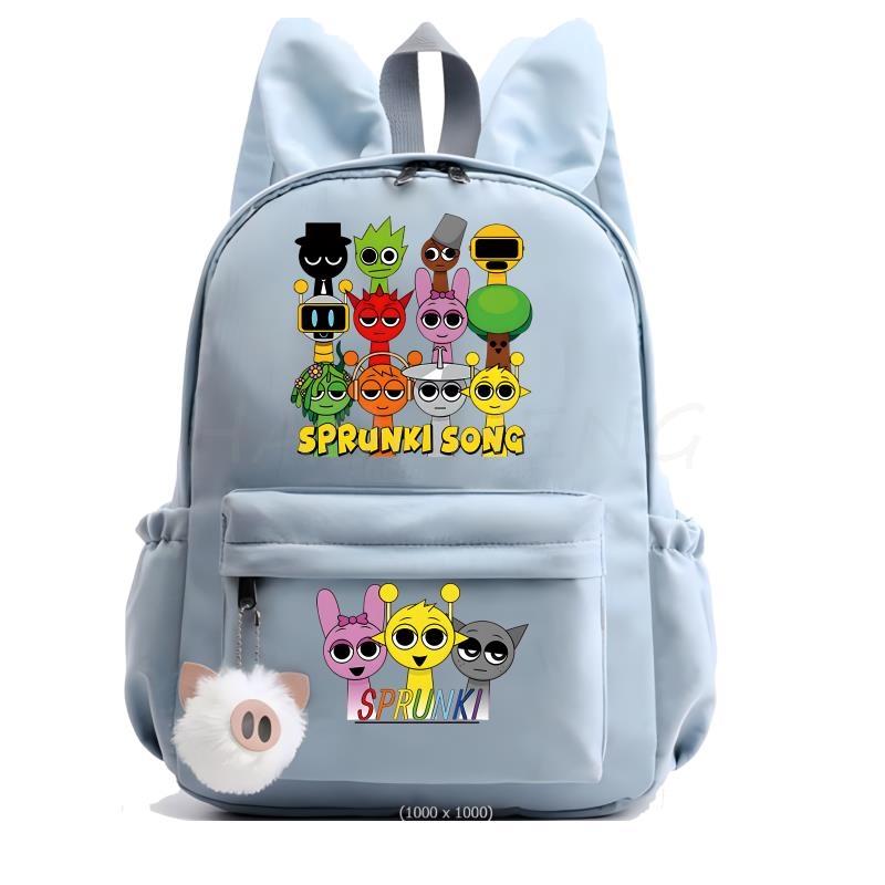 

Гарячий Новий Рюкзак з Принтом Sprunki для Дівчинки Хлопчика Студента Підлітка Дітей Ранець Повсякденна Жіноча Мила Шкільна Сумка Дитячий Подарунок на День Народження