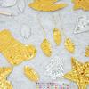 Handmade Foil Paper Craft Kit with Shimmer gold and silver Christmas Engraving Art ornament making kit for Painting Art Projects