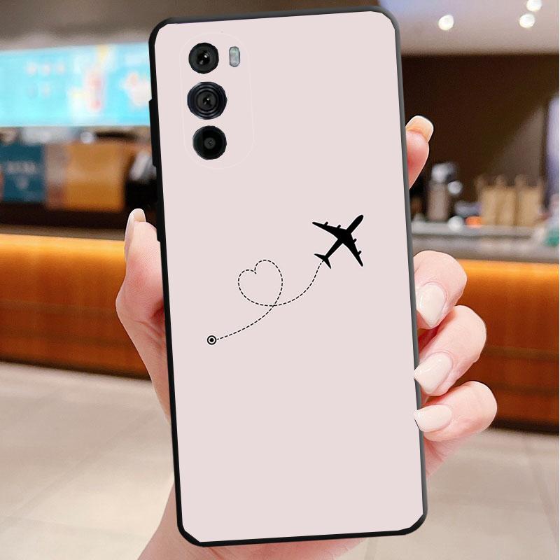 Cute Airplane Phone Case For Motorola Edge 60 50 40 Pro 60 50 40 30 Ultra Neo Fusion Moto G Play G Stylus G Carcasas