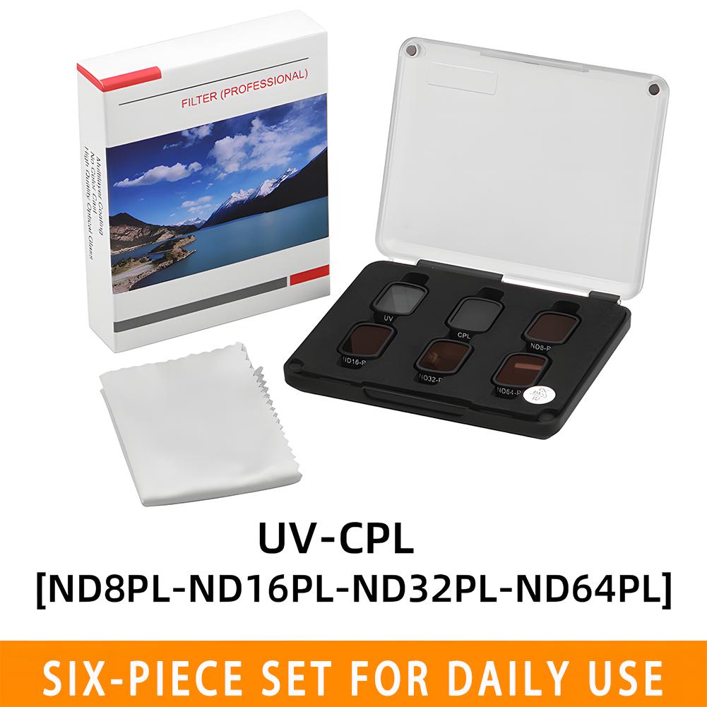 

Фільтри для Dji Mini 3 Pro Аксесуари для дрона Набір фільтрів NDPL UV ND Регульований CPL Об єктивний фільтр Сумісність: MINI 3 / 3 PRO