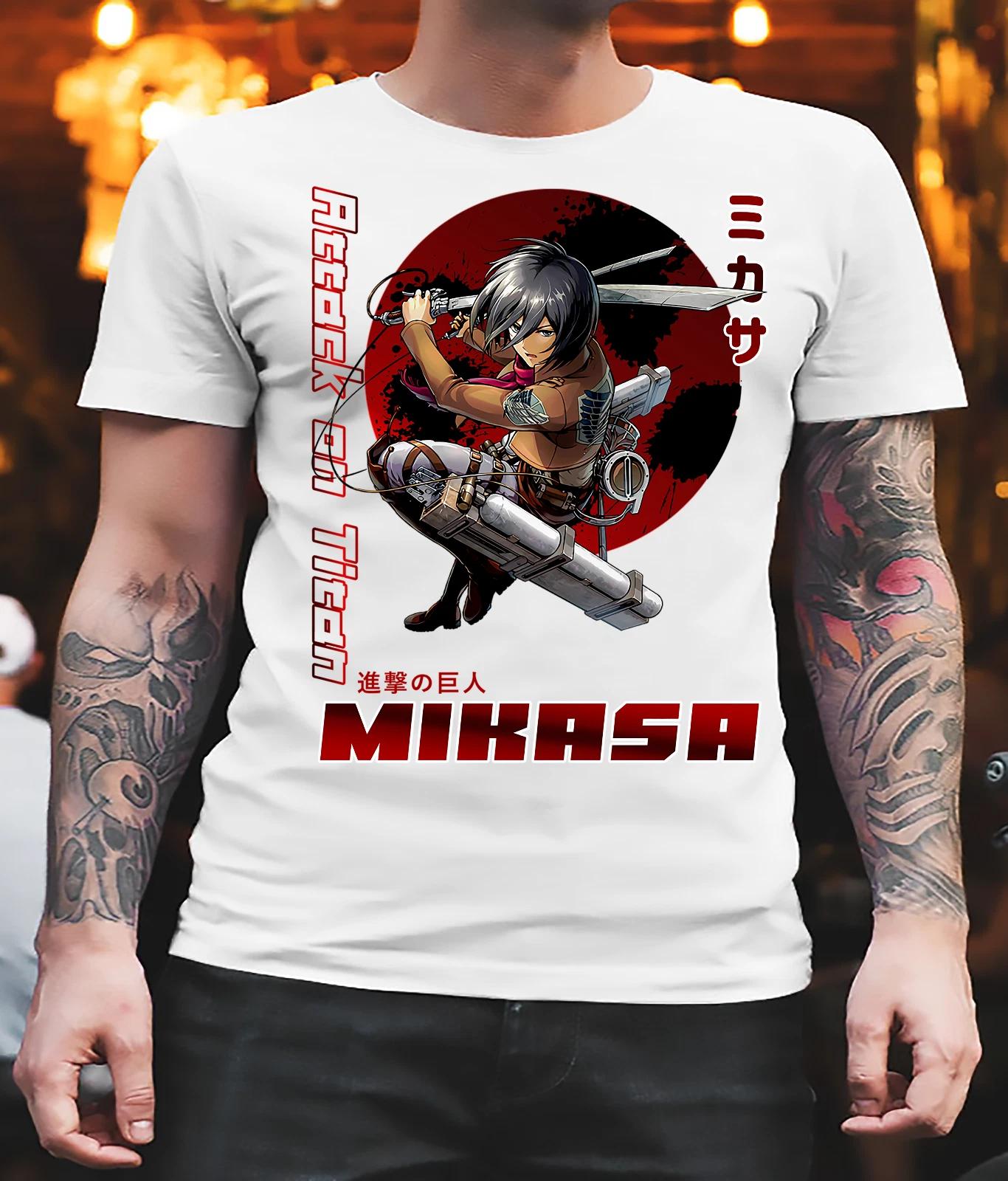 Men s and Women s T-shirts Mikasa Ackerman - Attack on Titan Essential M
