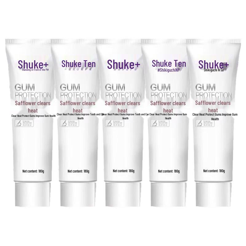 Shuke Red Flower Herbal Toothpaste 5-Pack