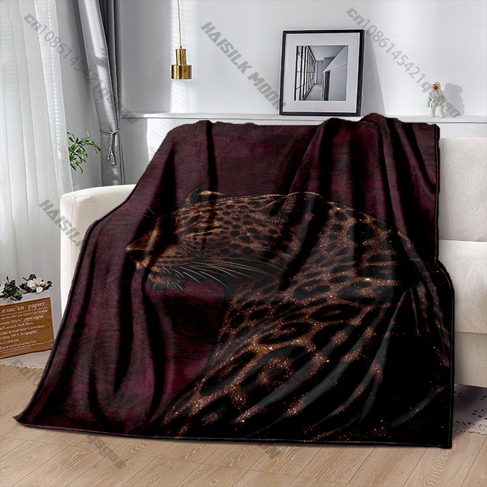 3D Art Style Tiger Print Blanket Warm Soft and Comfortable Home Travel Blanket Sofa Bedding Cover Blankets Gifts Fast Shipping