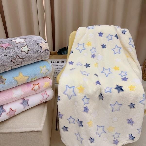 Shining Planet Girl Flannel Blanket | Warm Four Seasons Office Nap Air Conditioning Blanket