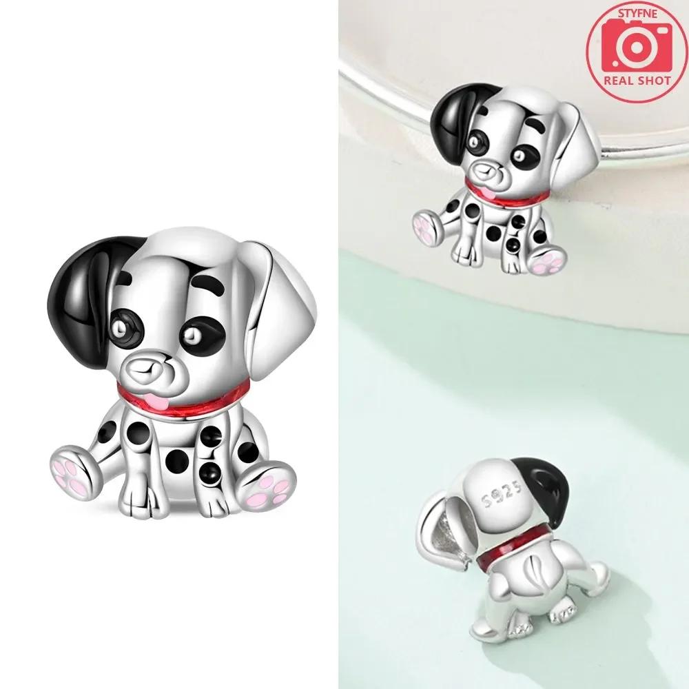 Charms Plata Copper Colors Little Dog Beads Fit Original Bracelet Diy Fine Jewelry Gift For Women