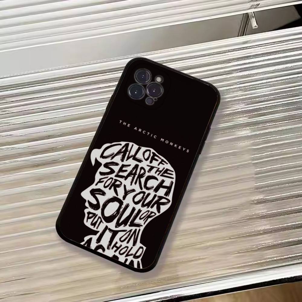 A-Arctic M-Monkeys Band Phone Case For iPhone 17,16,15,14,13,12,11 Plus,Pro Max,XS,Soft Silicone Black Cover