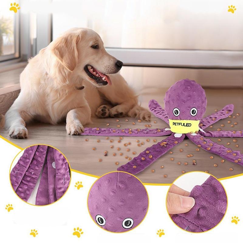 Hot sale Rich toys for dogs octopus dog toys plush toys for dogs help pets eat slowly interactive toys for dog puzzle games