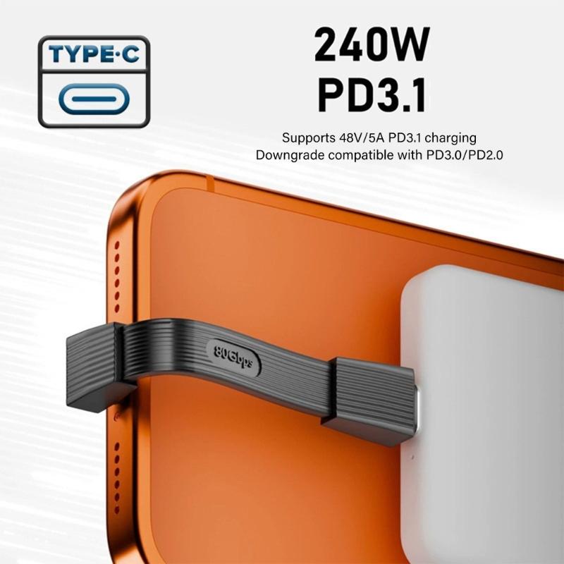 Plastic USB5 Enclosure with Type C Cable Suitable for Easy Installation and Fast Transfer Compatible for Multiple Device