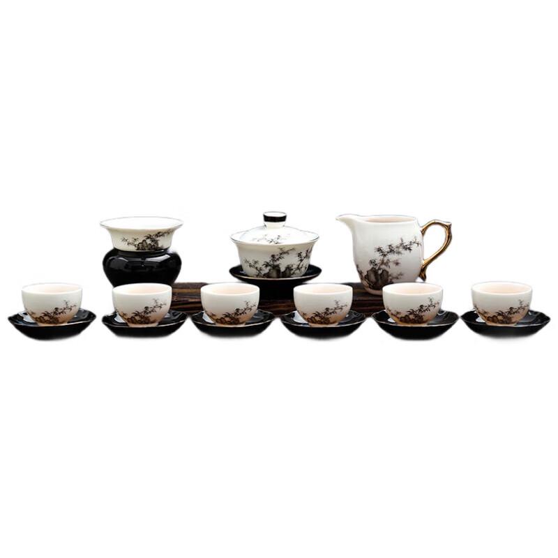 

Tanghui White Ceramic Kung Fu Tea Set