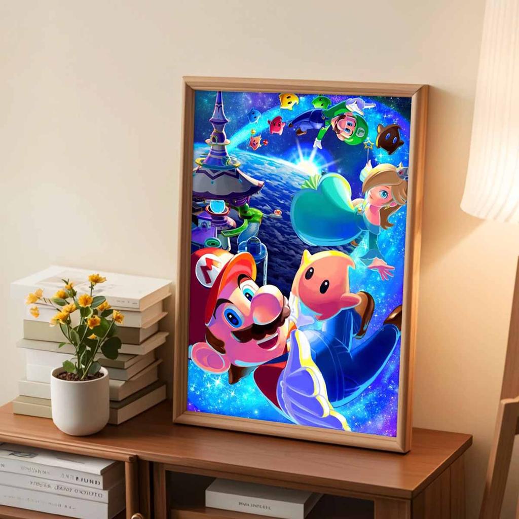 5D DIY Diamond Art Painting Kits for Adults, Cute Anime Characters Full Round Crystal Diamond Kits for Beginner for Home Wall Decorate