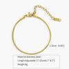 Minimalist Titanium Steel Electric Snake Chain Adjustable Bracelet - European & American Fashion Niche Design