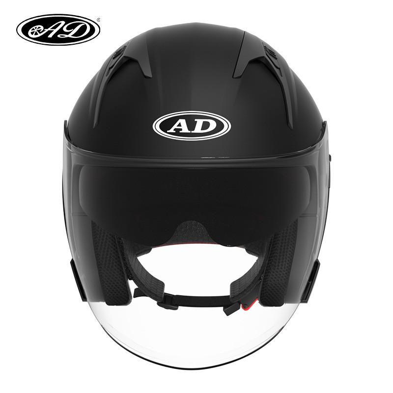 Unisex Full-Season Motorcycle Half Helmet With Thermal Lining ECE/3C Certified Safety Headgear Scooter Riders