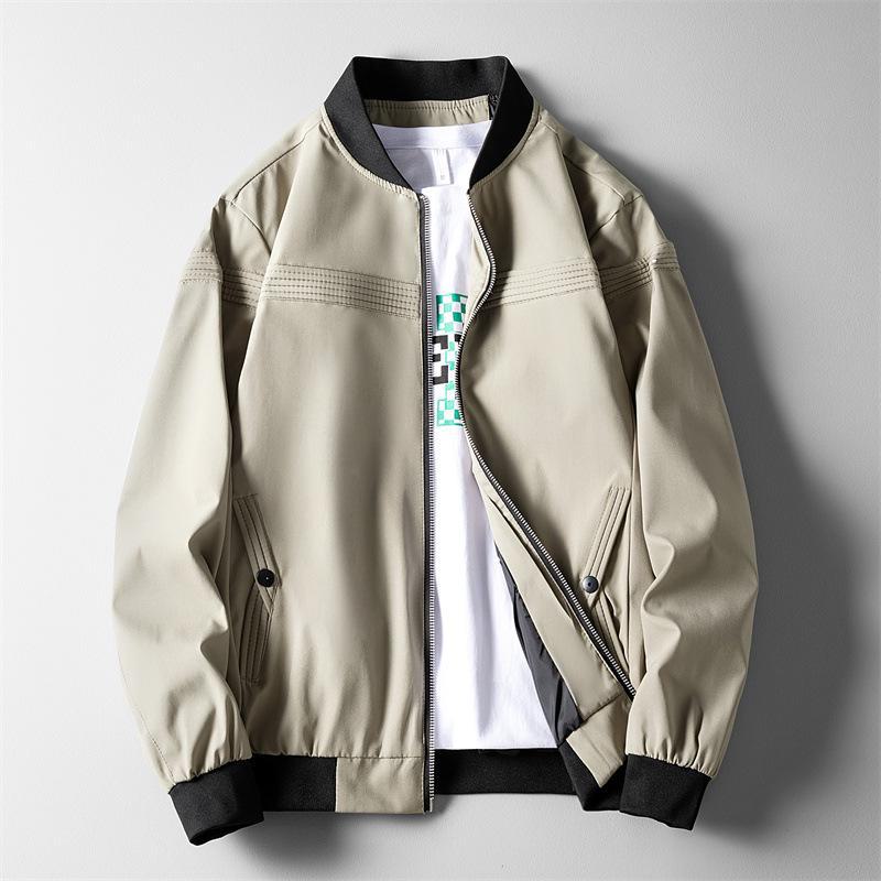 Men's Spring/Autumn Casual Zipper Pilot Jacket - Korean Style