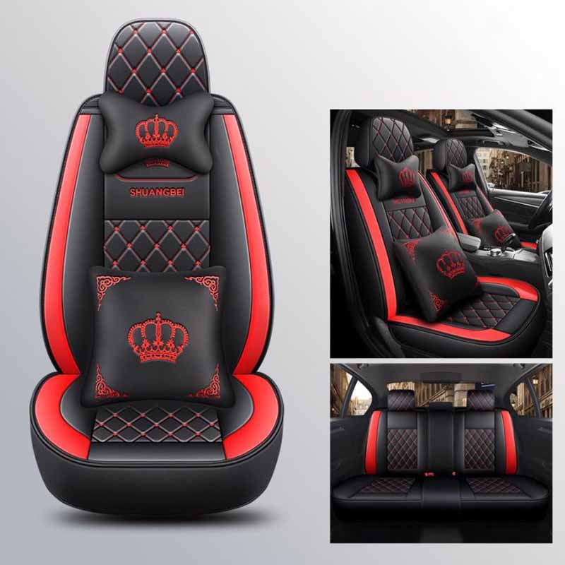 Autokissen PU-Leder-Sitzbezug Fünfsitzer-Auto Vierjahreszeiten-Universal-Vollpaket-Sitzbezug von guter Qualität