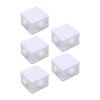 5Pcs Plastic Waterproof Cable Box with Rubber Plug IP55 Waterproof Plug Junction Wire Box