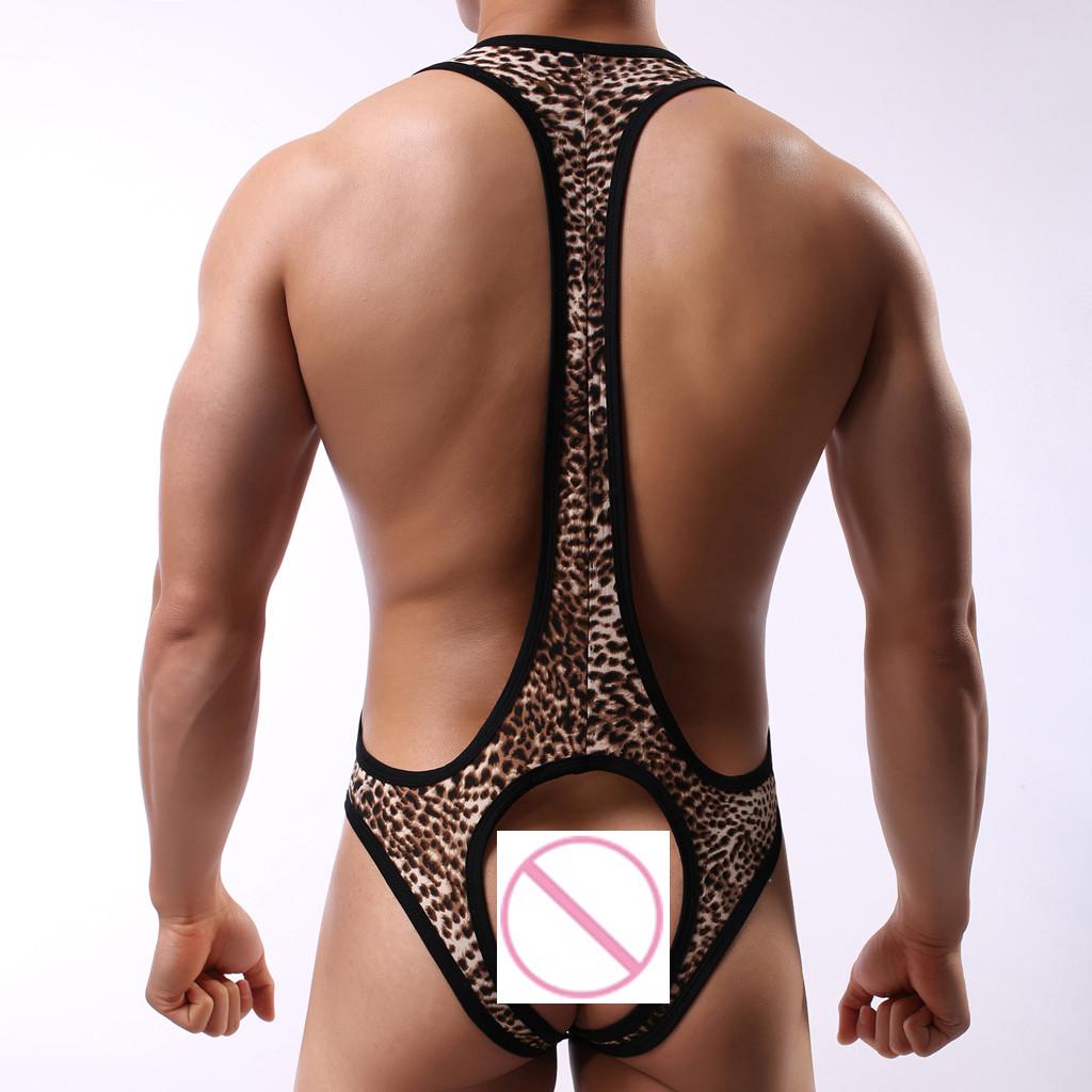 Herren Sexy Gesäßunterwäsche mit Leopardenmuster, bequem, atmungsaktiv, sexy Unterwäsche