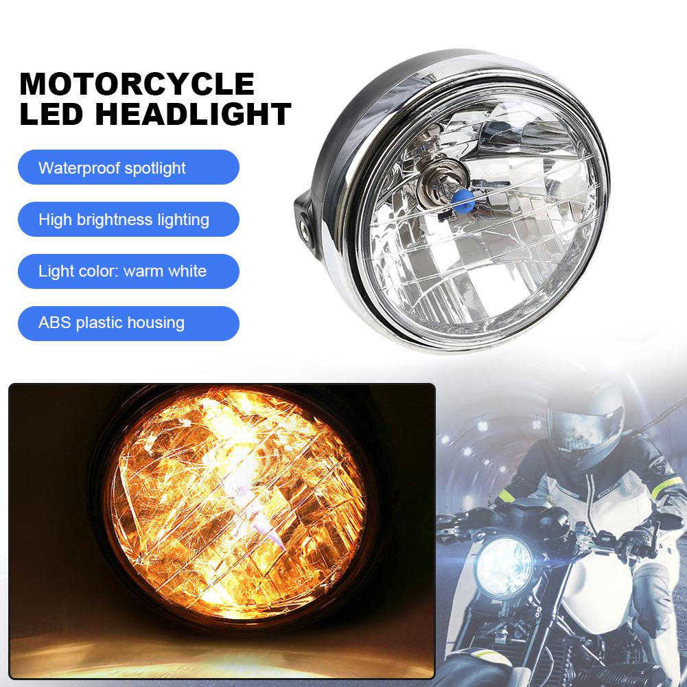 LED Modified Light Round LED Spot Light Super Bright Modified Headlamp 12V 35W P43T for Honda CB400/900 CB750 for Hornet 600 900
