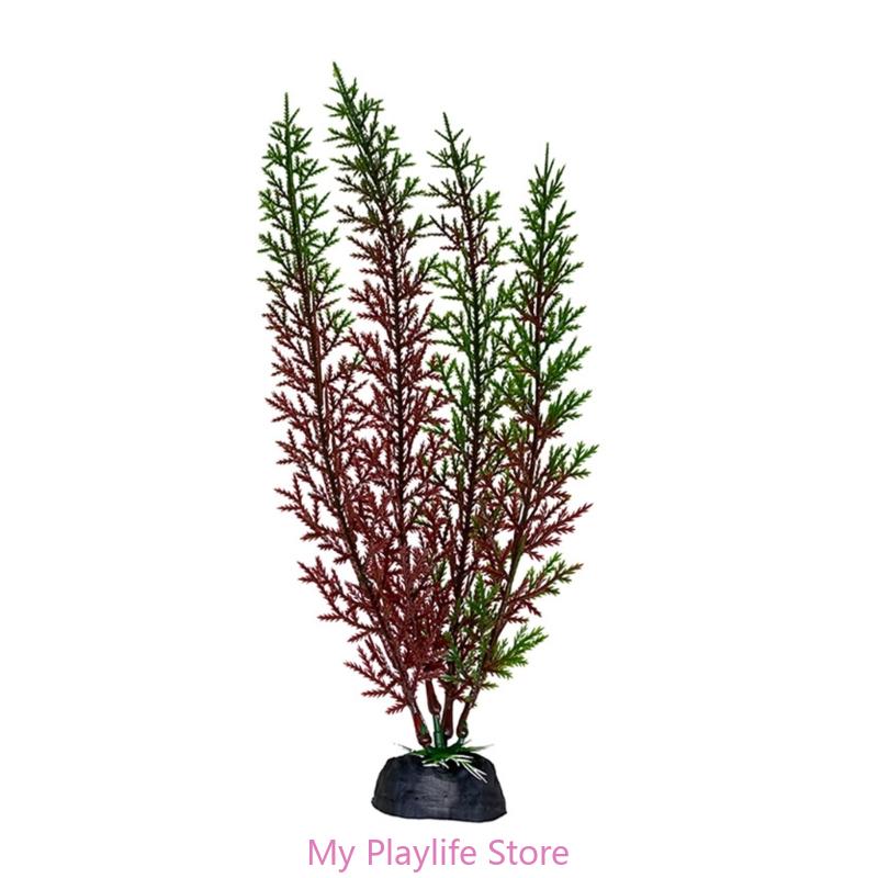 Artificial Plastic Water Plant Grass Aquarium Decorations Plants Fish Tank Grass Flower Ornament Decor Aquatic Accessories