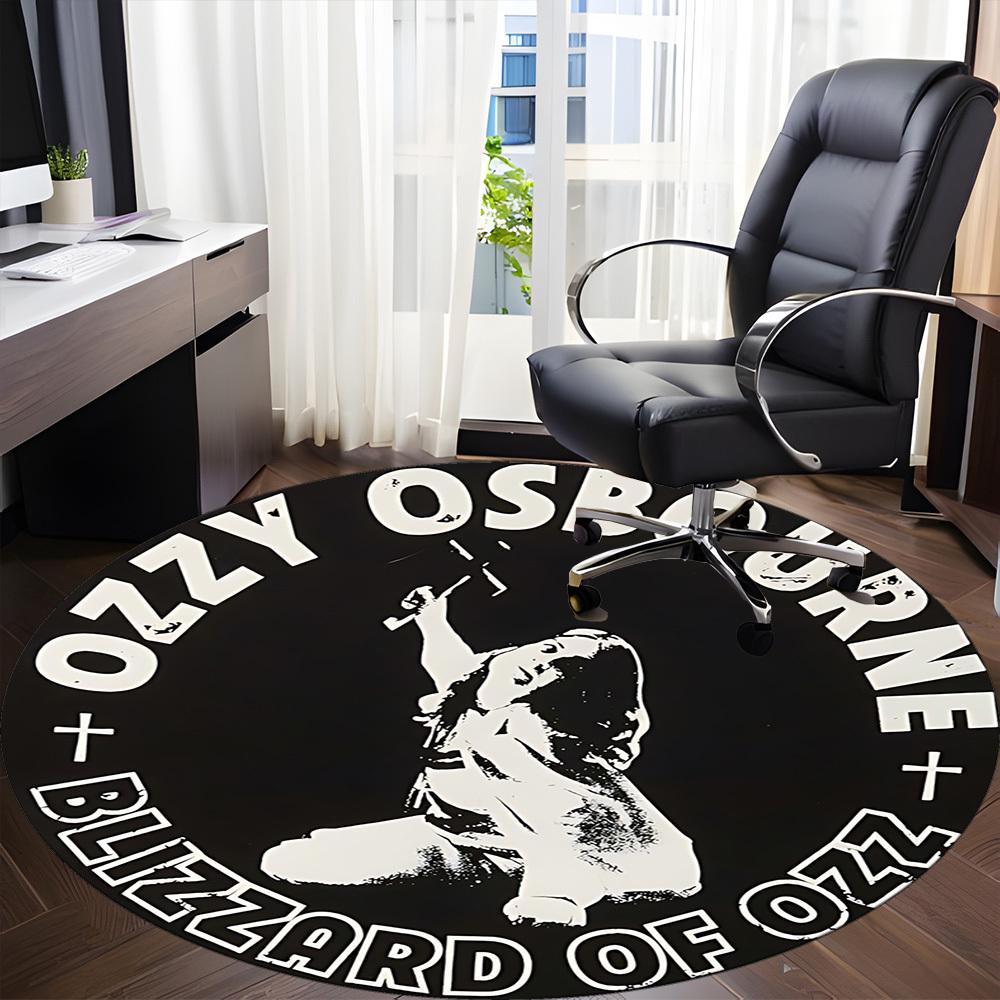 1pz Tappeto Sedia Ozzy Osbourne per Ufficio, Antiscivolo, Morbido e Durevole Tappeto da Ufficio per Decorazione d'Interni, Perfetto per Ufficio yy250925165