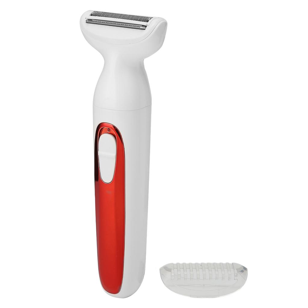 Electric Hair Removal Shaver Wet Dry Use Waterproof Hair Trimmer for Bikini Legs Armpit FaceRed