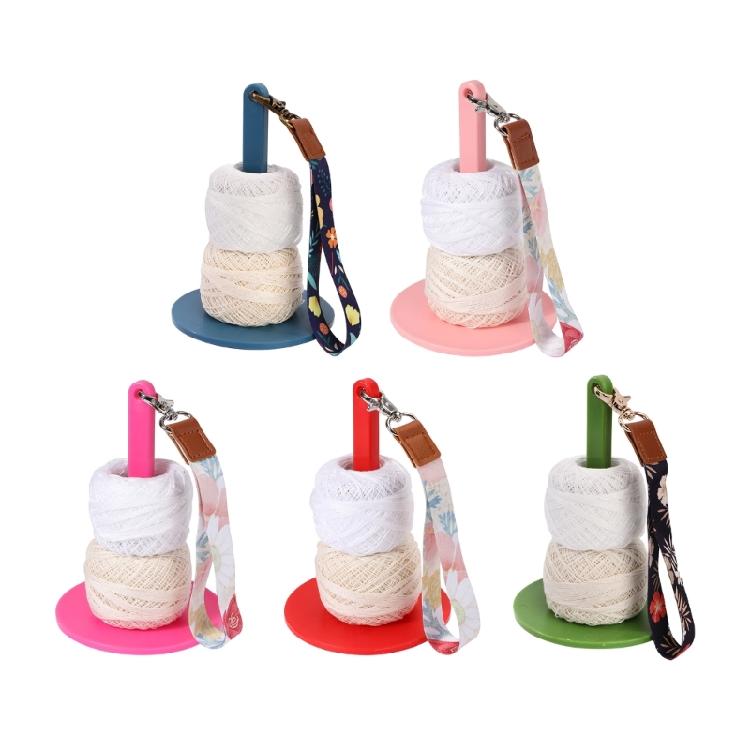 Yarn Storage Holders with Wrist Lanyard For Crocheting, Yarn Organiser Storage Holders Crocheting Knitting Accessories