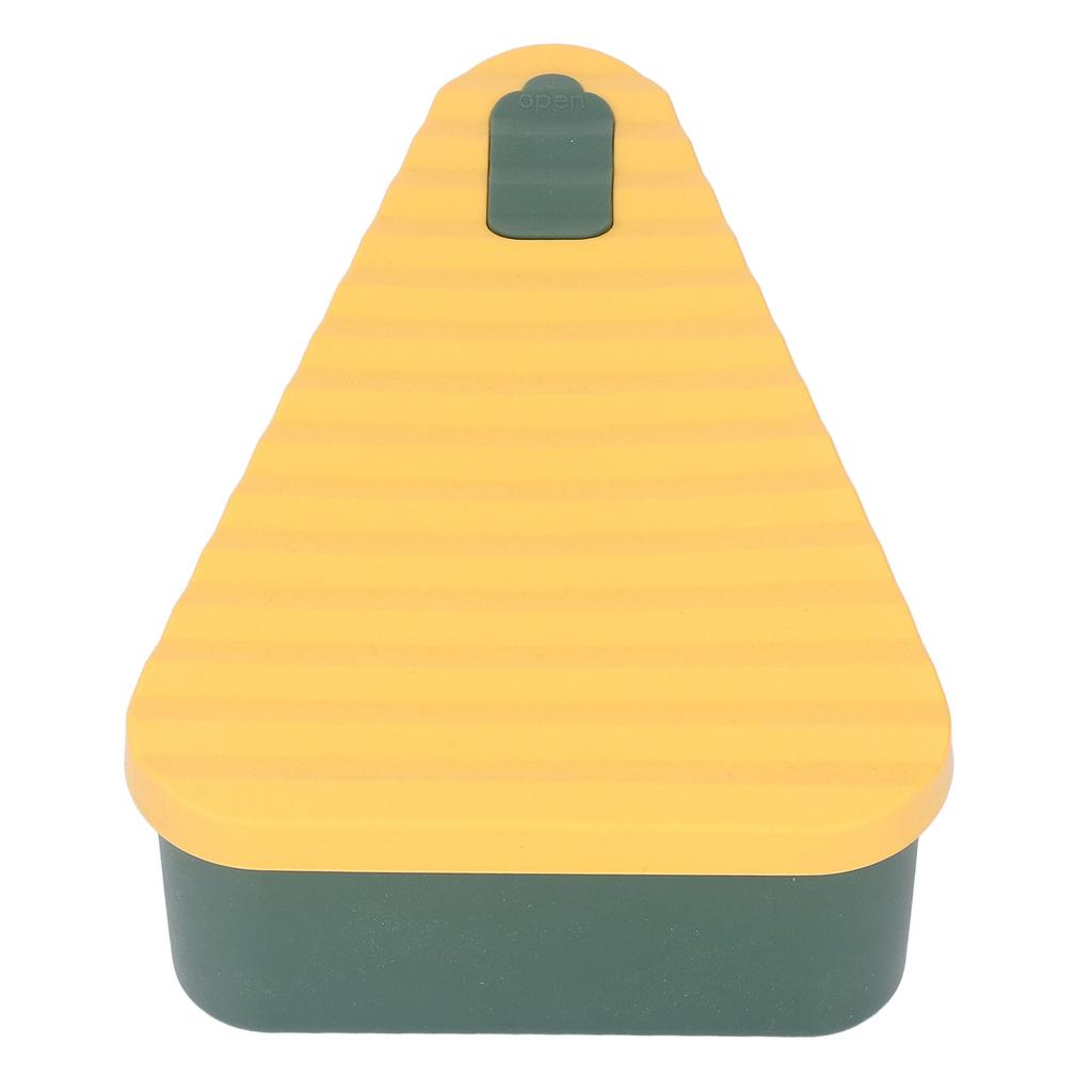 Reusable Pizza Storage Container Food Grade Silicone Pizza Storage Box with Lid Yellow Green