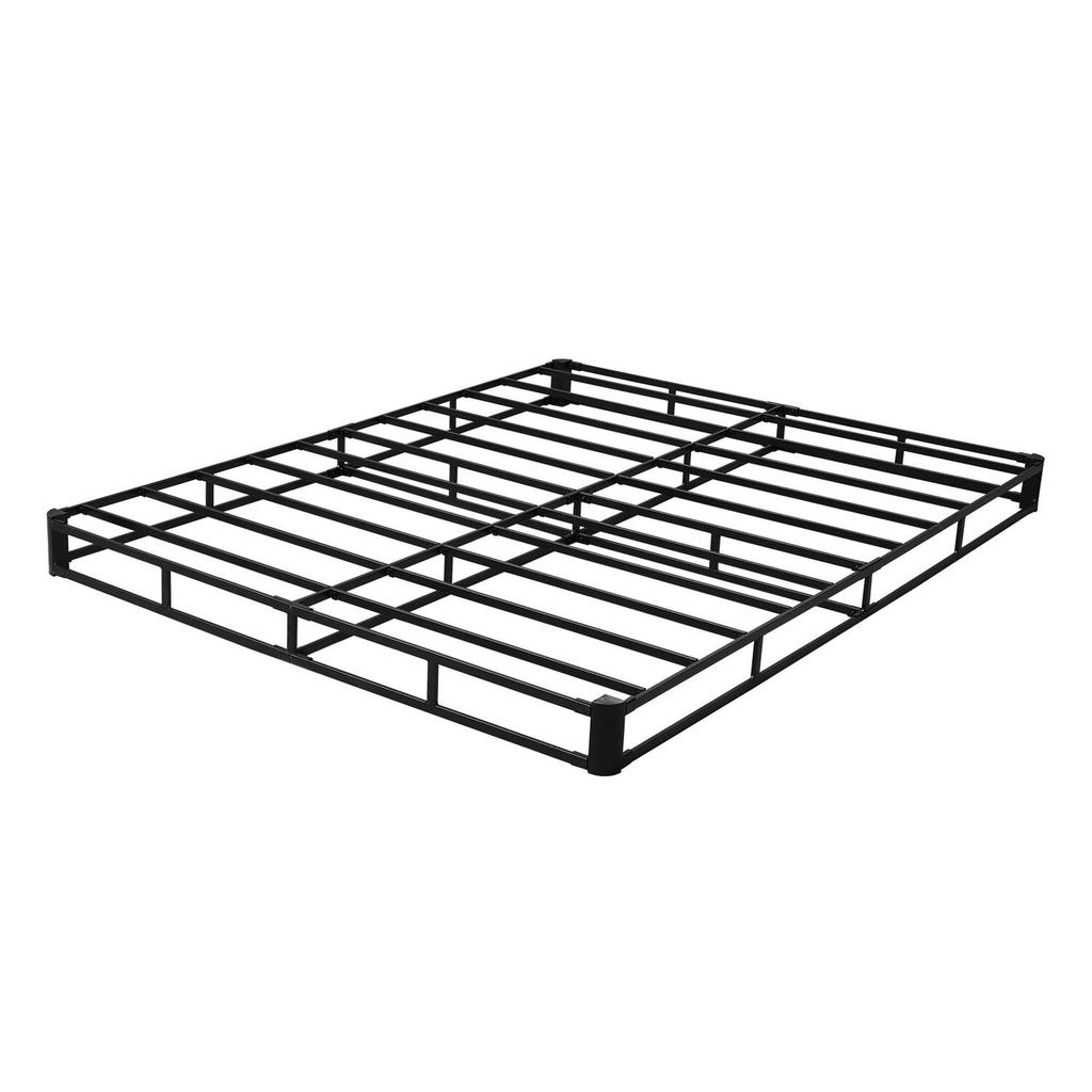 Boxspringbett, Bettgestell in Queen-Size mit waschbarem Stoffbezug, Robuster Metallrahmen für Queen-Size-Bett, 130 mm Matratzenrost, Max. Gewicht 1587,57 kg