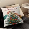 Christmas Tree Ball Decoration Pillow Anime Pillow Sofa Bed Head Pillow Cover Cushion Cover 45x45 Cm Fashion