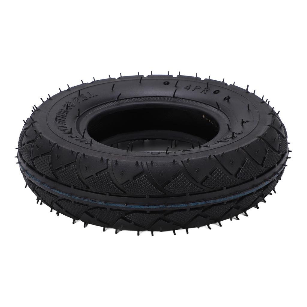 2.50?4 Tire and Inner Tube Set Rubber Inner Outer Tyre Replacement for Scooters Electric Wheelchairs