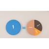 51 Pcs EVA Round Shaped Fractions Instrument Demonstrator Montessori Math Fractional Educational Toys Learning Tool for Children