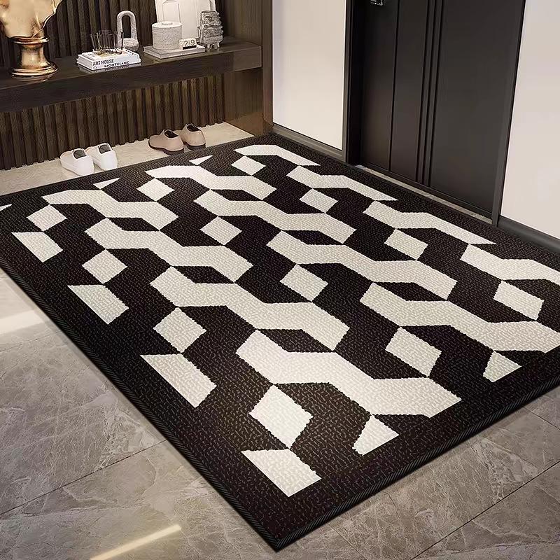 Medieval Style Entry Door Floor Mat, Non-Slip, Advanced Sense, Dirt-Resistant And Easy To Take Care Of, Can Be Cut, Entrance Foot Pad, Door Carpet