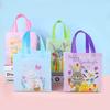 Set of 4 Easters Bags Easters Baskets Easters Craft Bag Reusable Easters Bag Nonwoven Texture for Eggs and Candy Storage