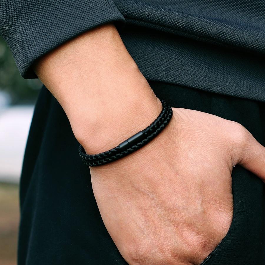 Simple Style Men Bracelet Grade A Keel Rope Bilayer Wrap Braslet Bangle Homme Outdoor Nautical Survival Braclet Boyfriend Gift