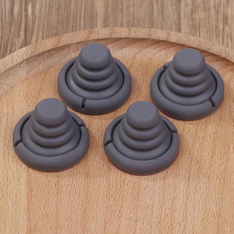 4 Pcs Car Door Shock Absorber Cushion Silicone Pad Universal Gasket Trunk Sound Insulation Pad Shockproof Latch Accessories