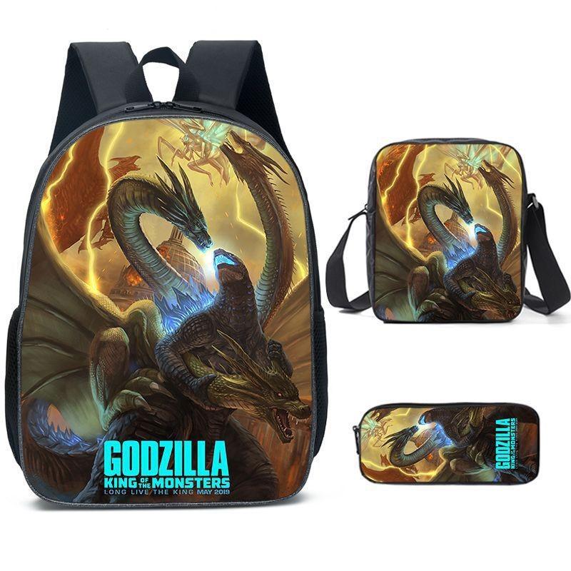 Shoulder Anime Cartoon Bag Pencil Case Kids School Pack For Daily Use