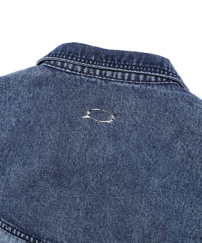 Critic Wormhole Logo Two Tone Jacket Medium Indigo