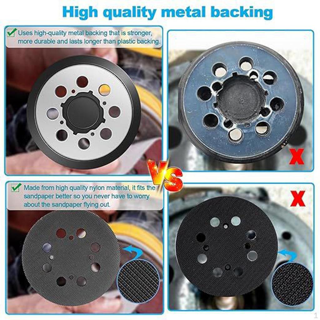 4x Replacement Sanding Pads 5 In 8 Hole for Dwe6421 6421K Dwe6421-b2 Dcw210B