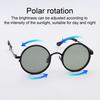 Adjustable Round Sunglasses Metal Frame Non-slip UV Protection Polarized Glasses Men Women Outdoor Beach Fishing Driving Cycling Glasses Eyewear