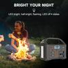 Gaiaray 100W Powerstation Tragbarer Solargenerator 76,8Wh 220V LiFePO4-Akku USV Notstromaggregat LED-Licht für Camping
