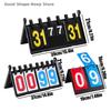 Durable ABS 4-Digit Table Scoreboard for High-Level Badminton, Volleyball, and Football Games, Light and Transportable