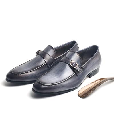 Mode Leder Herren Slipper Oberste Schicht Rindsleder Bequem Outdoor-Bekleidung Lederschuhe Hochzeit Büro Formelle Schuhe Gummisohle Neu