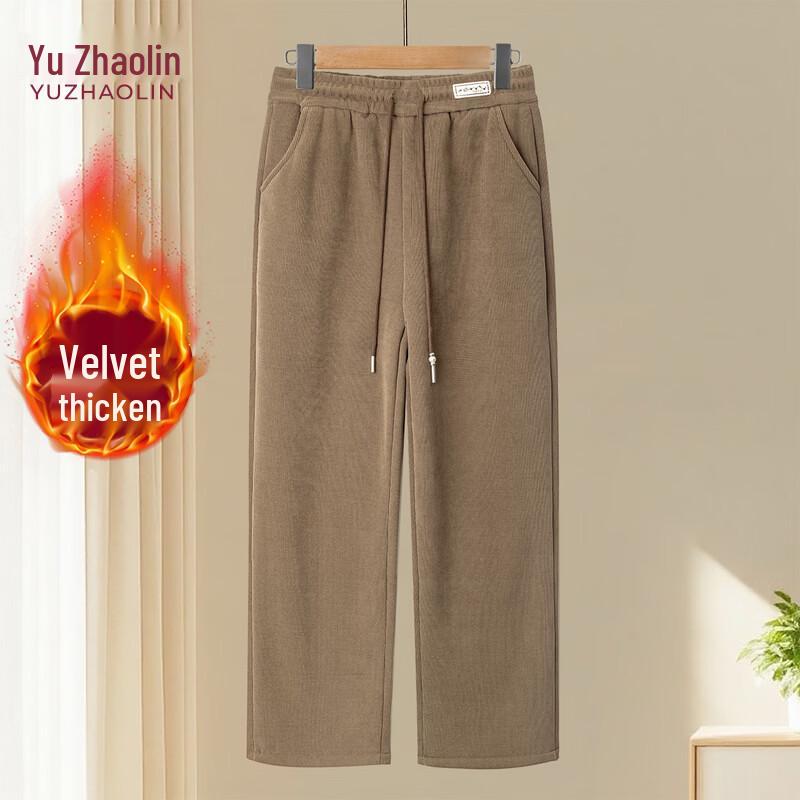 Женские зимние вельветовые брюки большого размера YUZHAOLIN 3XL