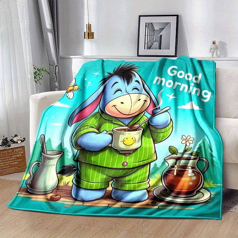 1pc Cute Stitch Printing Blanket - Soft, All-Season Throw for Living Room, Bedroom,Personalized Gift with Adorable Cartoon Design