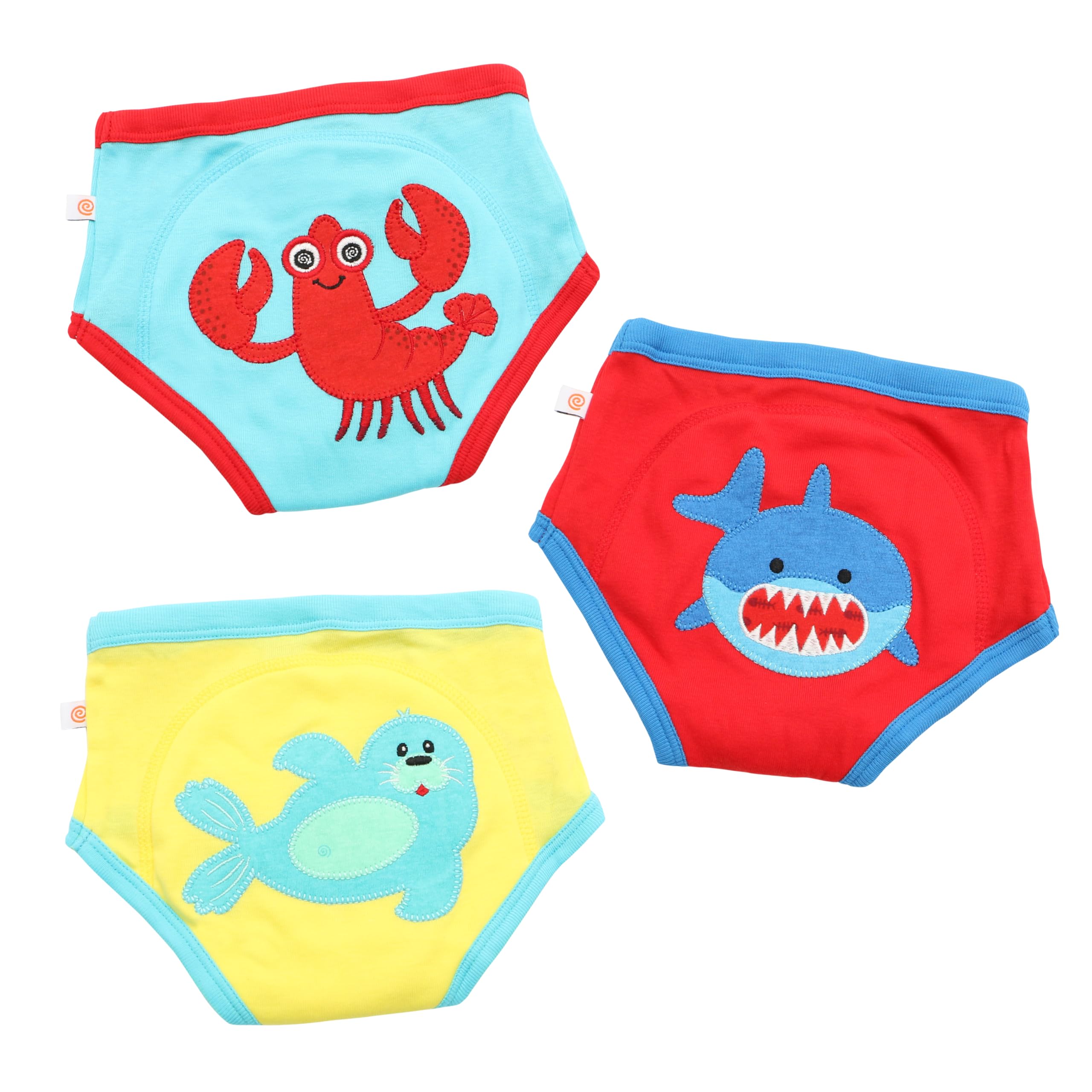 

Zucchini Organic Cotton Underwear for Toilet Sea Aquatic Ages Training, Friends, Kids, Friends, 2-3