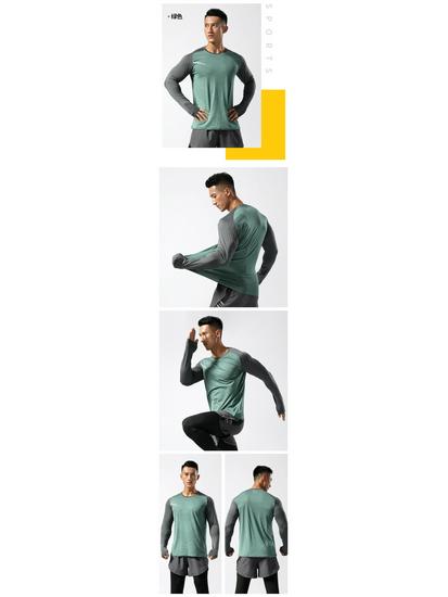 Unisex Long Sleeve Quick-Dry Basketball Training T-Shirt for Autumn/Winter.