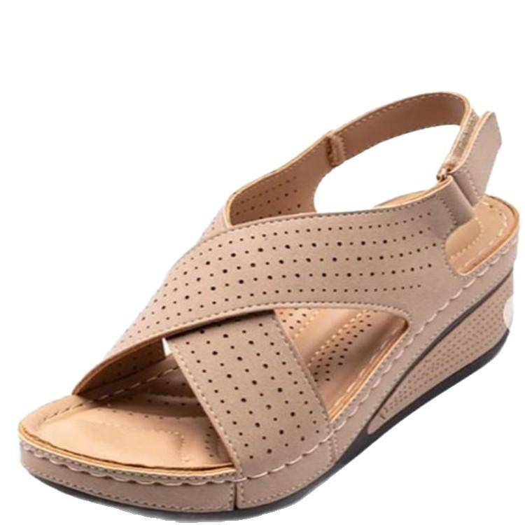 Roman Sandals Women Summer Thick Sole With Adjustable Strap For Casual Wear