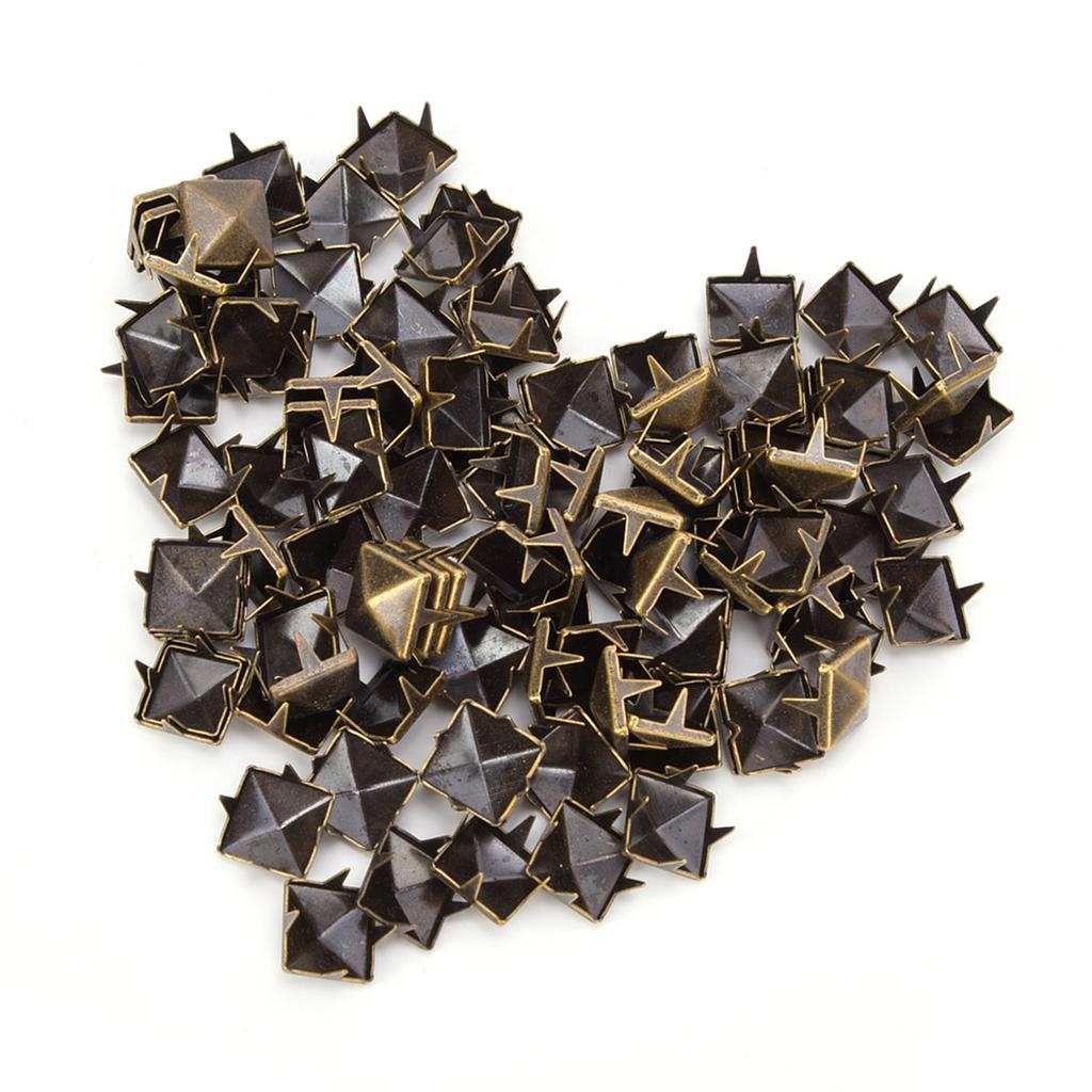 200 dubbele klinknagels van metaal, 12 x 10 mm, zilver, voor reparatie van leer, tassen, riemen, schoenen, naaien en decoratie