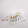 Toilet Paper Holder for Bathroom Solid Brass and Superior Hotel Style Tissue Roll Holder with Cell Phone Storage Gold Finish