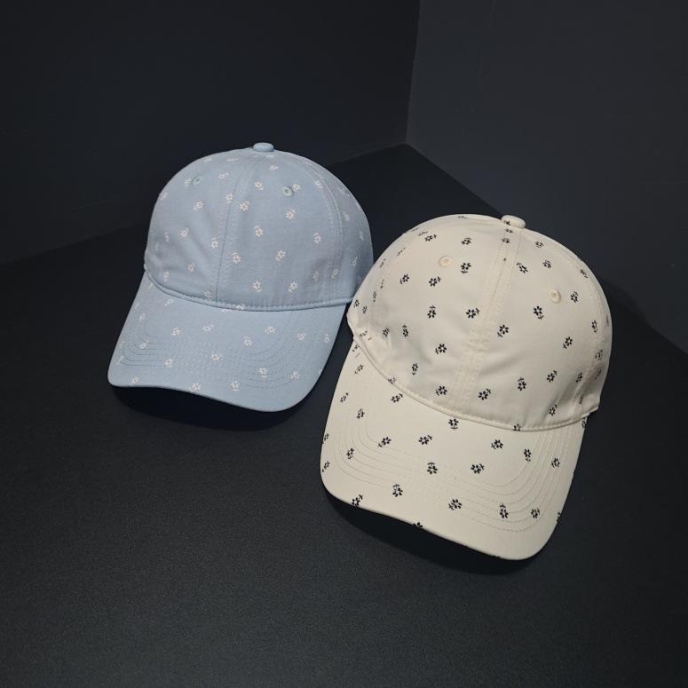 Floral Casual Versatile Baseball Cap Women's Four-season Outdoor Sports Cap Sunshade Sunscreen Hat Trend